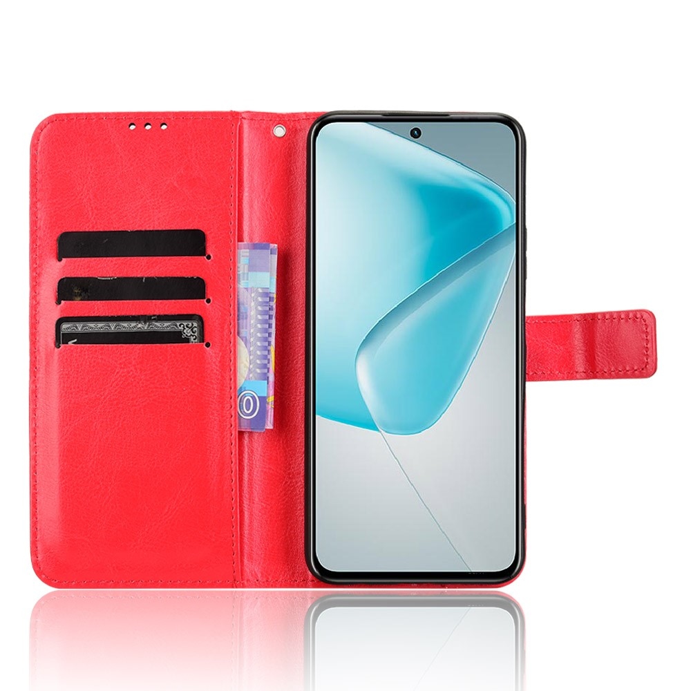 Őrült könyv tok Infinix Hot 50 Pro+ - piros
