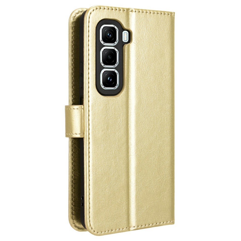 Őrült könyv tok az Infinix Hot 50 Pro-hoz - arany színben