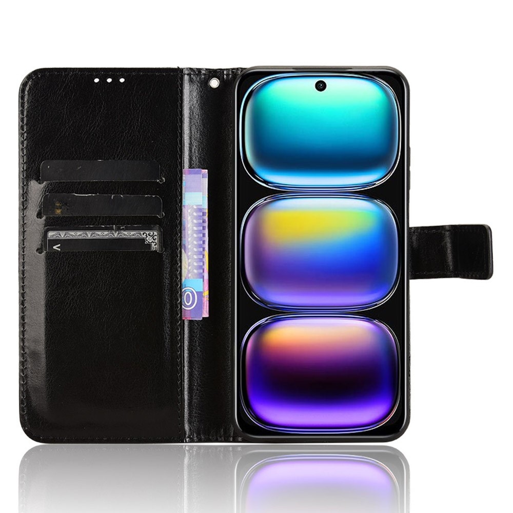 Őrült könyvtáska Infinix Hot 50i/Smart 9-hez - fekete