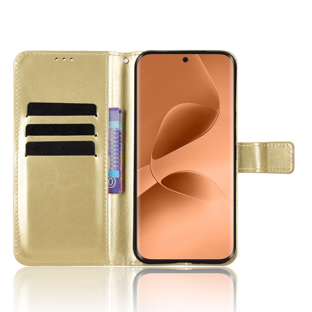 Őrült könyv tok az Infinix Note Edge 5G-hez - arany színben