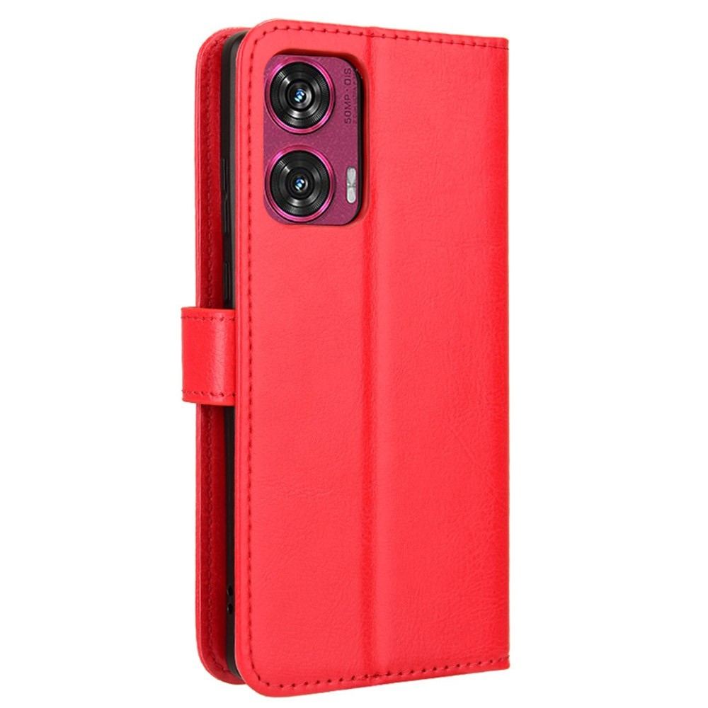 Őrült könyvtáska a Motorola Edge 50 Fusion 5G készülékhez - piros