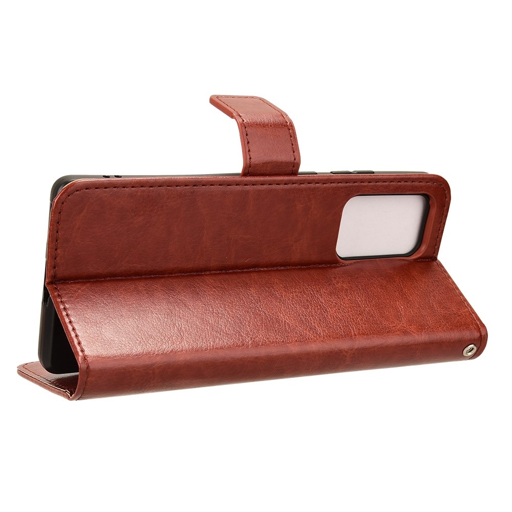 Őrült könyvtáska a Motorola Edge 50 Fusion 5G készülékhez - barna színben