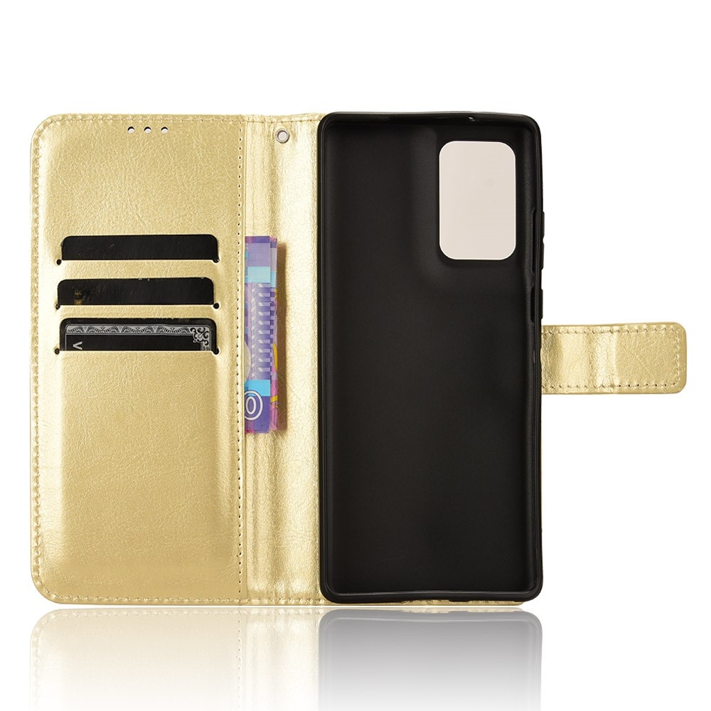 Őrült könyvtáska a Motorola Edge 50 Fusion 5G készülékhez - arany színben