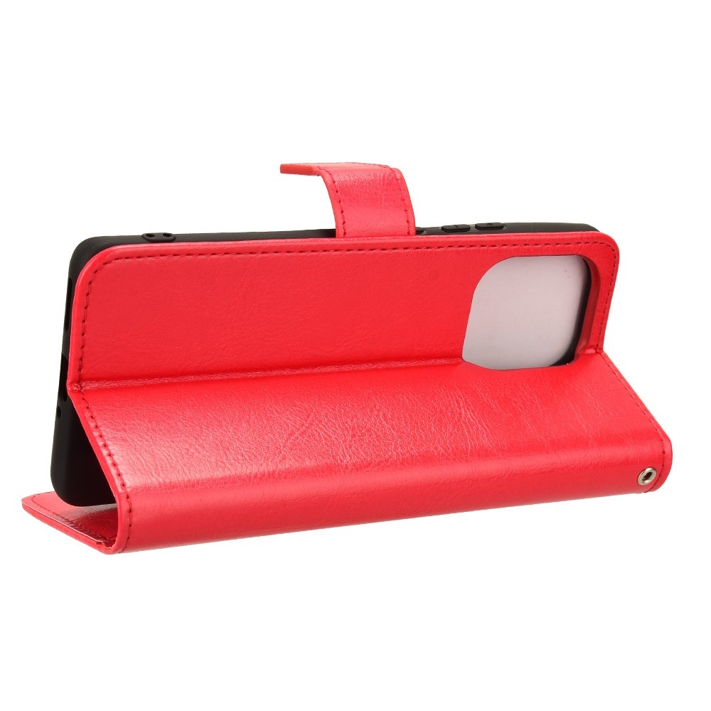 Őrült könyvtáska a Motorola Edge 50 Pro 5G készülékhez - piros