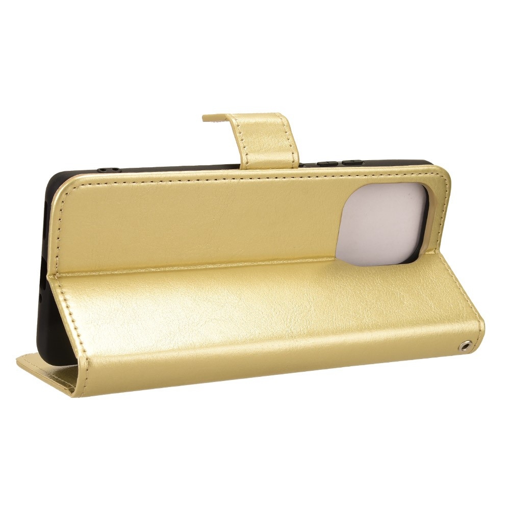 Őrült könyv tok a Motorola Edge 50 Pro 5G-hez - arany színű