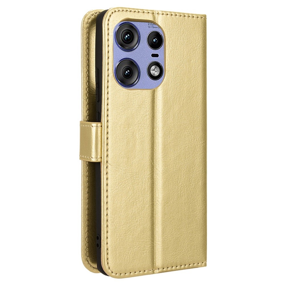 Őrült könyv tok a Motorola Edge 50 Pro 5G-hez - arany színű