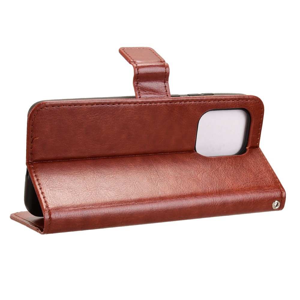 Őrült könyvtáska a Motorola Edge 60 Neo 5G/50 Neo 5G készülékhez - barna színű