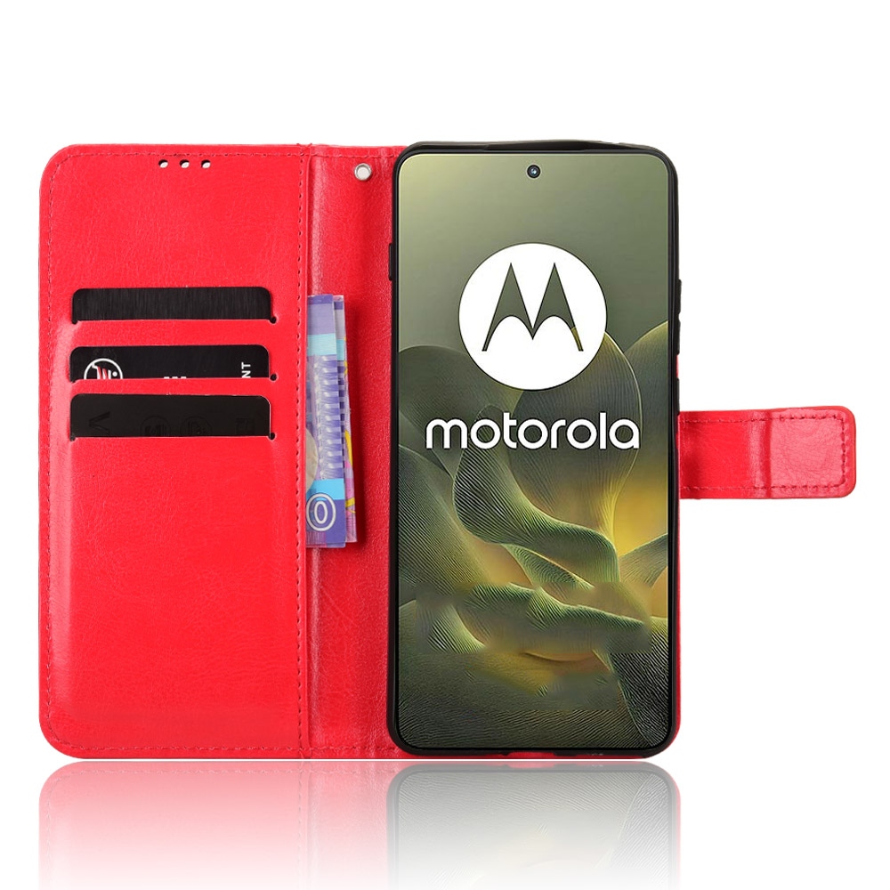 Őrült könyvtáska a Motorola Edge 70 5G-hez - piros