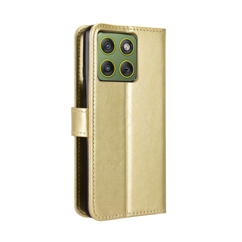 Őrült könyv tok a Motorola Edge 70 5G-hez - arany színben