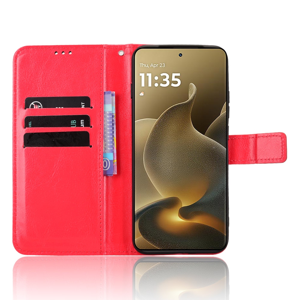Crazy könyvformájú tok a Motorola Edge 70 Pro 5G-hez – piros