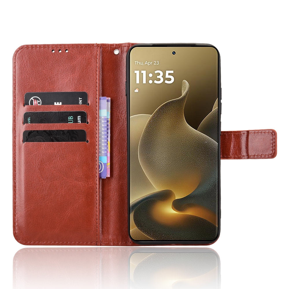 Crazy könyvformájú tok a Motorola Edge 70 Pro 5G-hez – barna