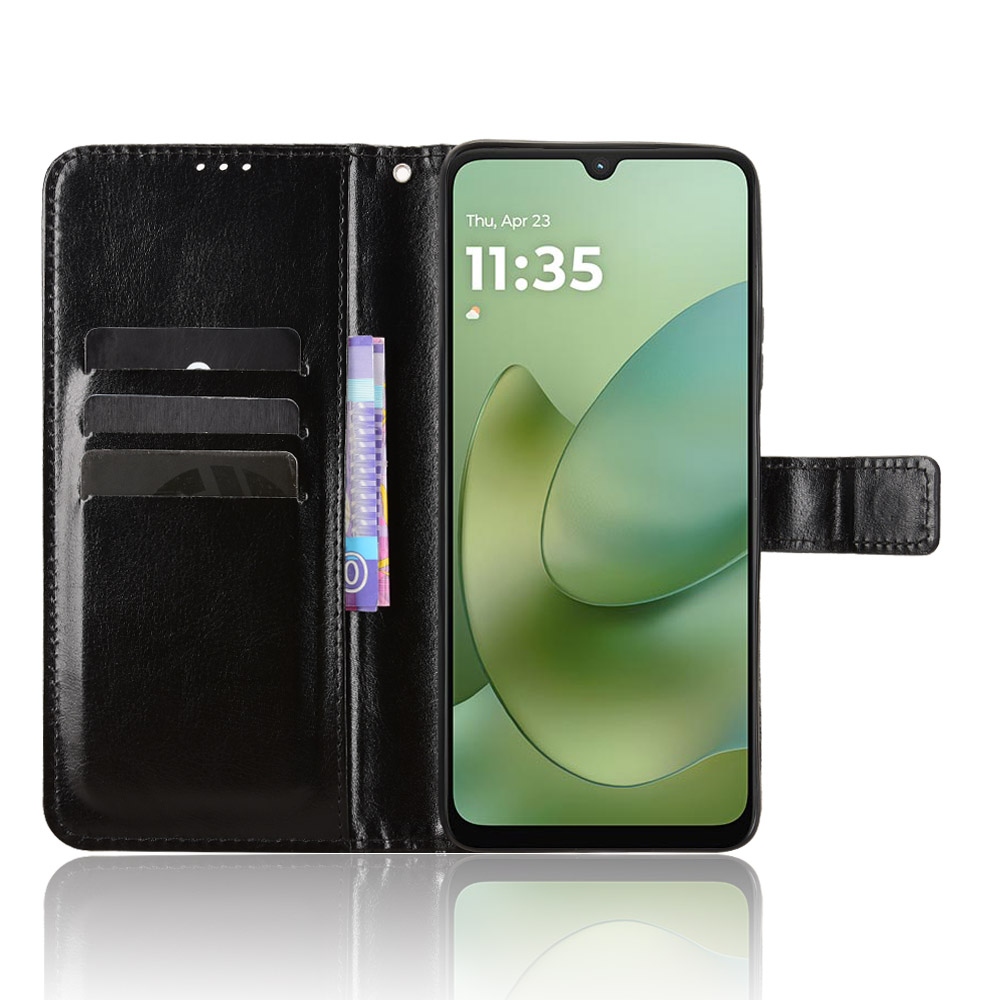 Őrült könyv tok Motorola Moto G06/G06 Power készülékhez - fekete