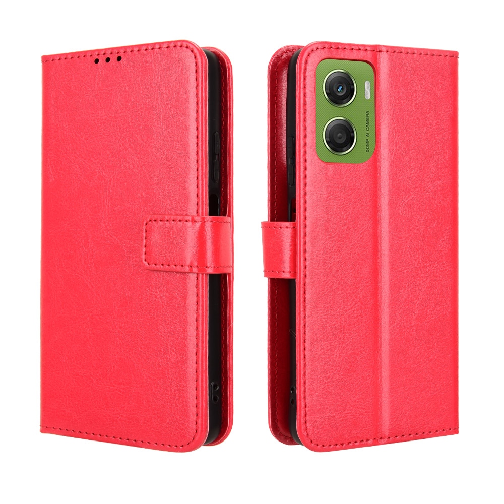 Őrült könyv tok Motorola Moto G06/G06 Power készülékhez - piros