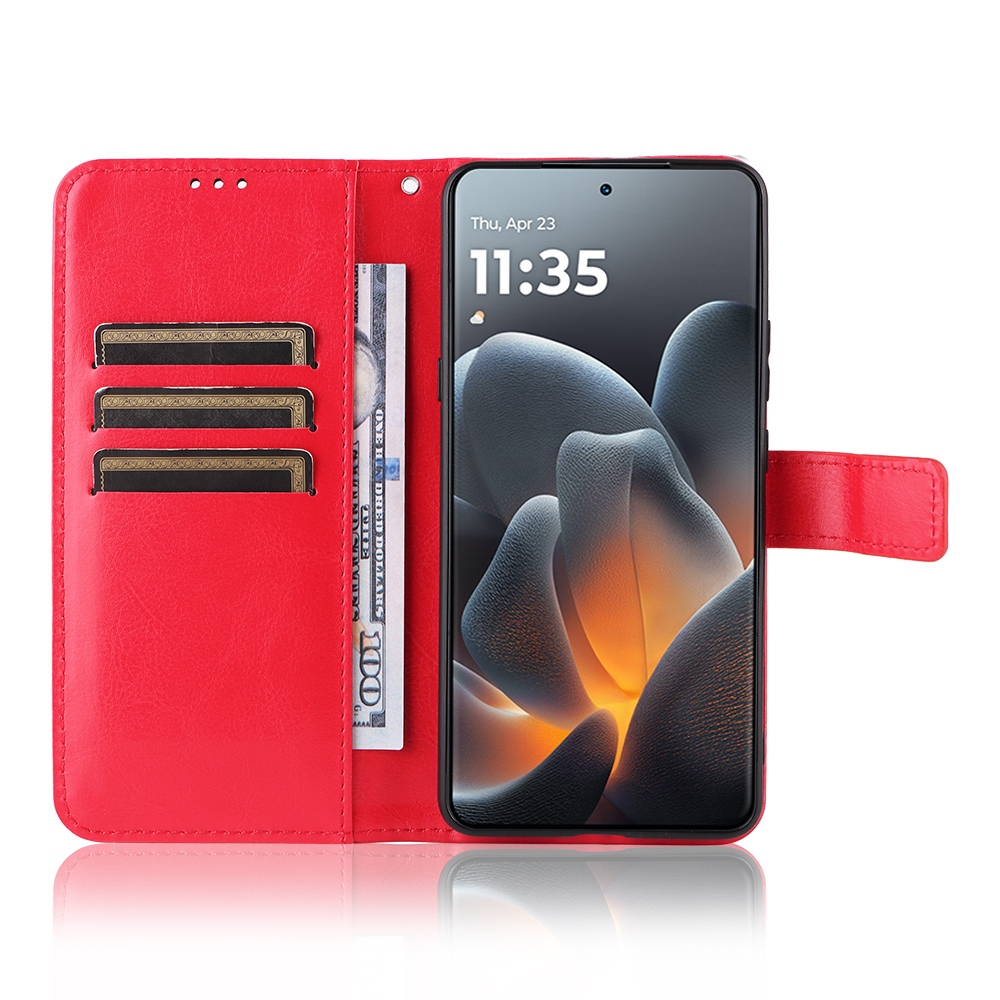 Őrült könyvtáska a Motorola Signature 5G-hez - piros