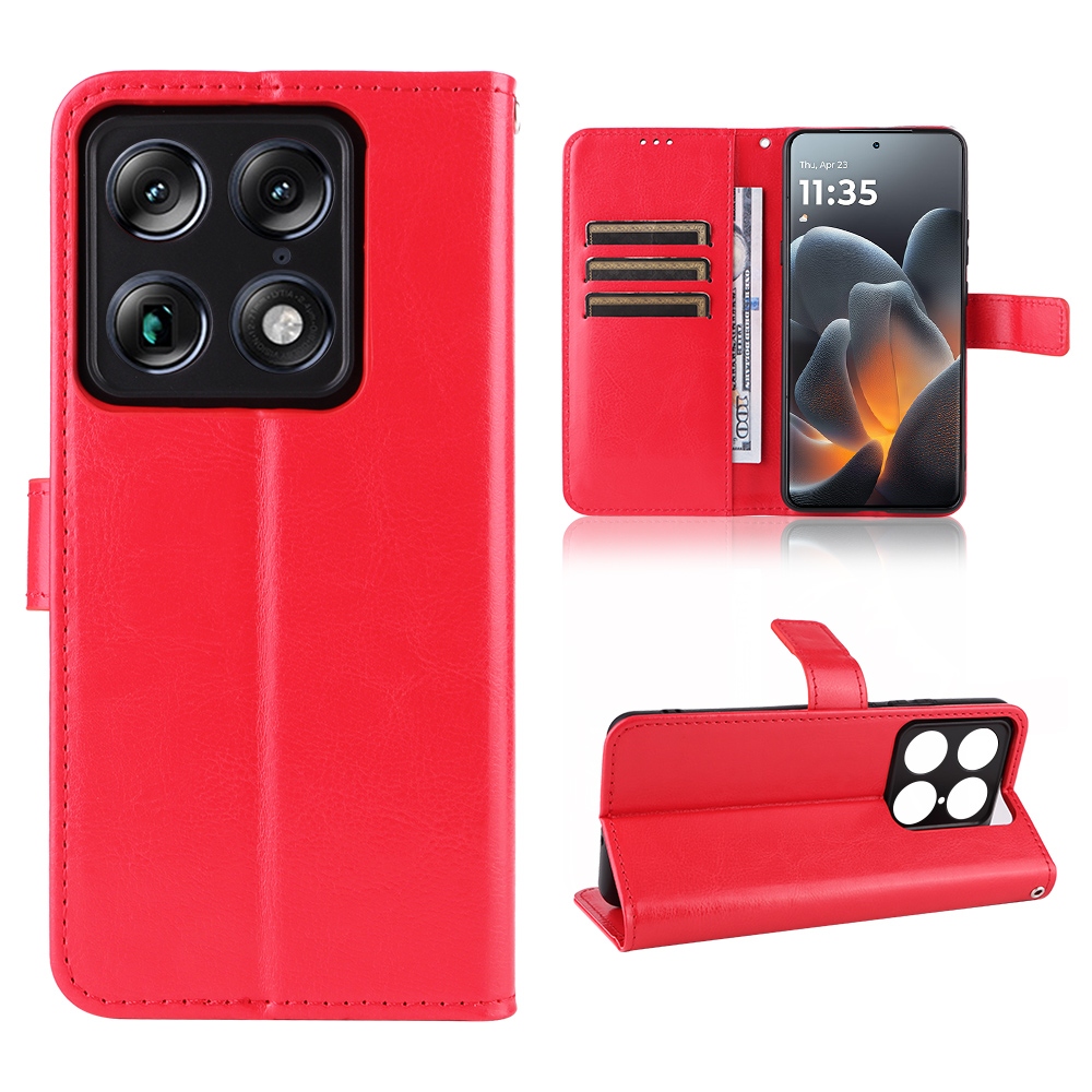 Őrült könyvtáska a Motorola Signature 5G-hez - piros