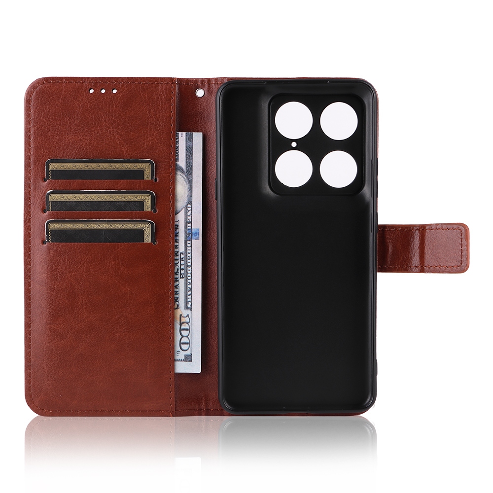 Őrült könyvtáska a Motorola Signature 5G-hez - barna színű