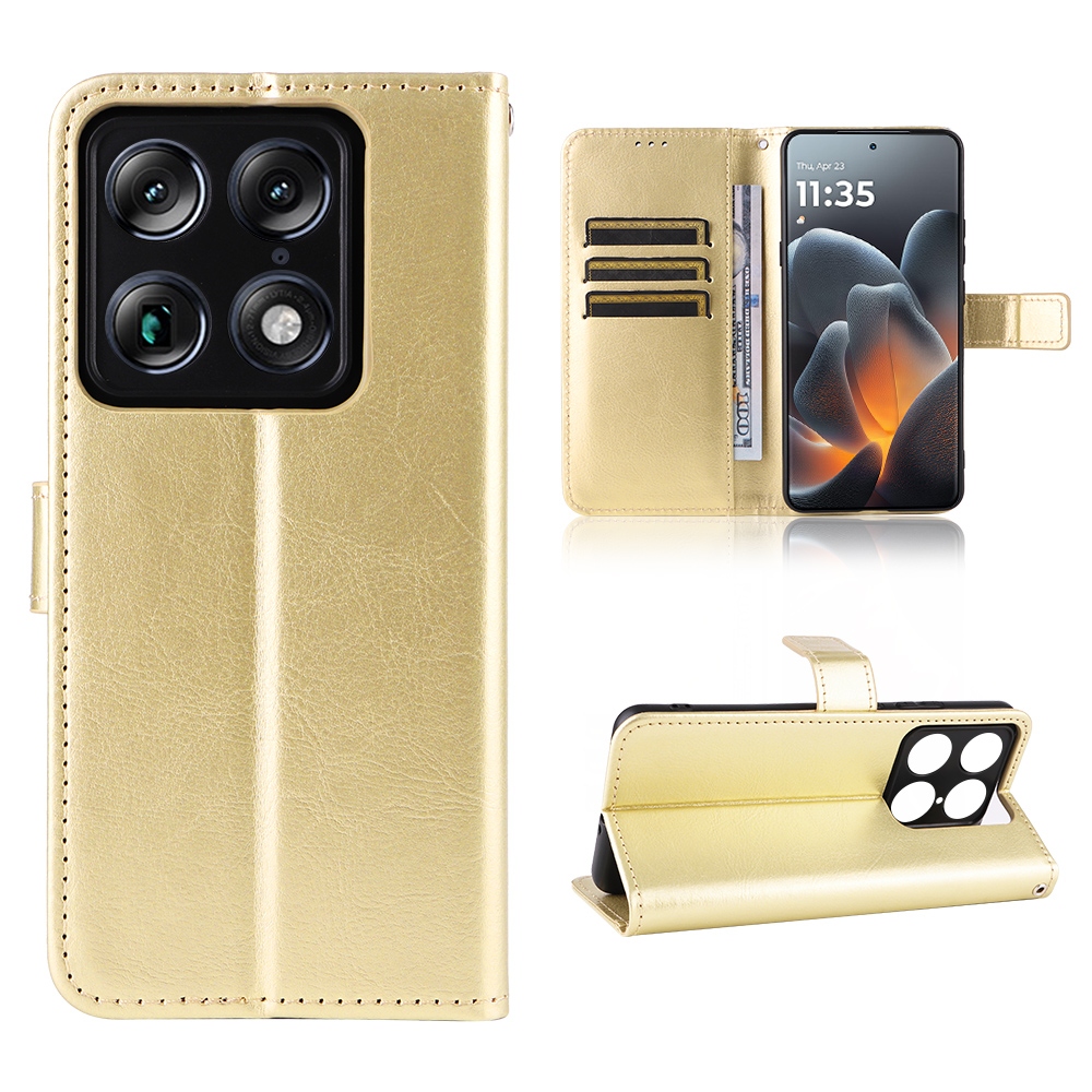 Őrült könyvtáska a Motorola Signature 5G-hez - arany színben