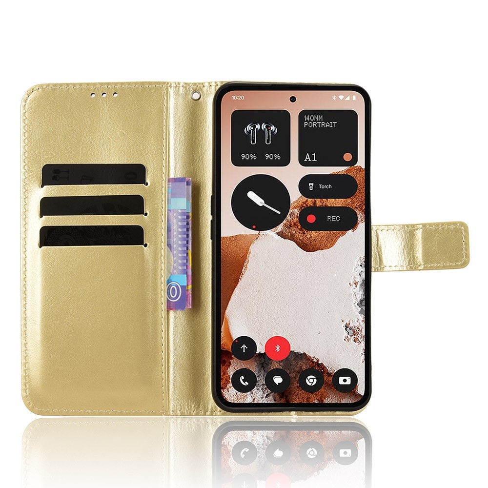 Őrült könyvtáska a Nothing CMF Phone 2 Pro készülékhez - arany színű