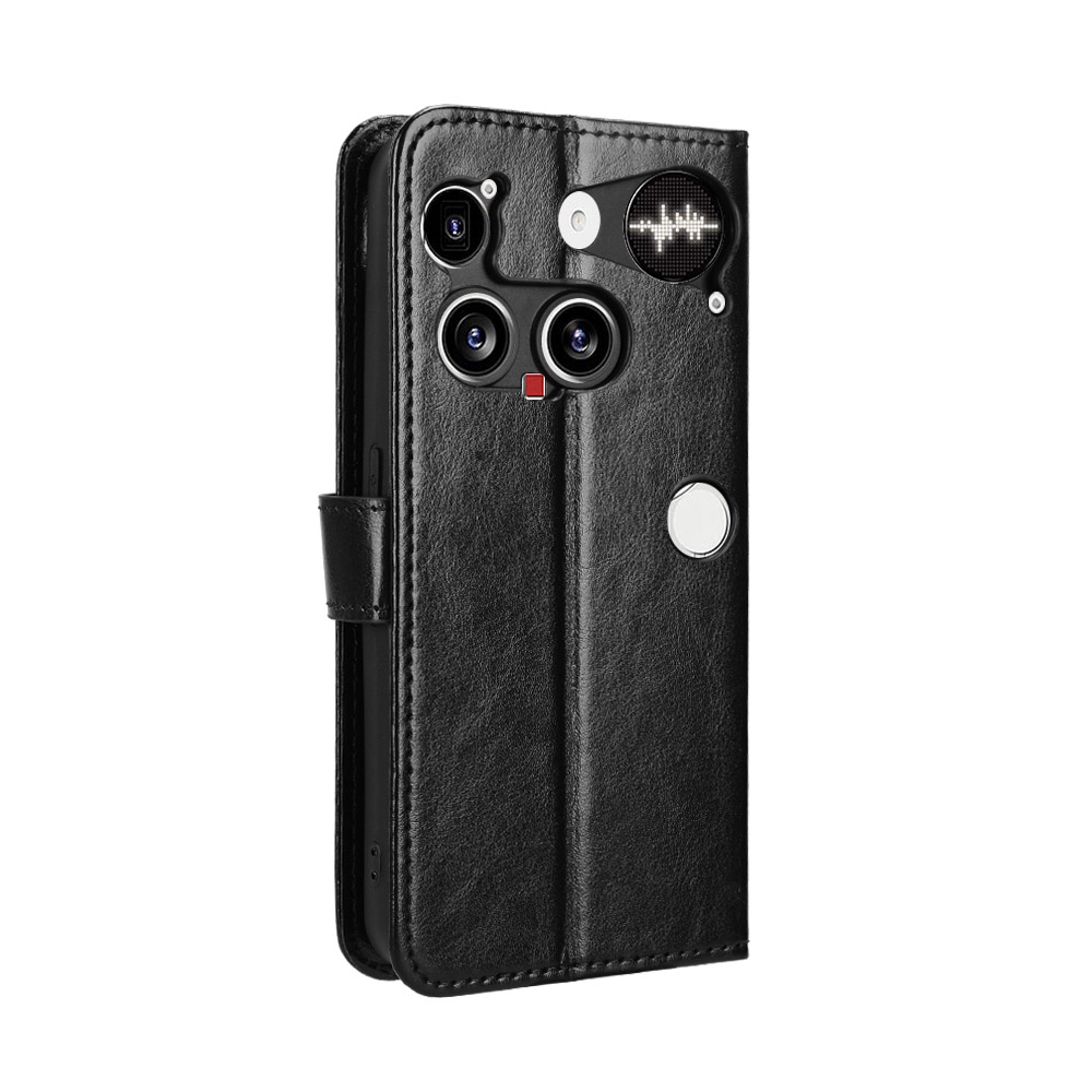 Őrült könyvtáska Nothing Phone (3) 5G telefonhoz - fekete