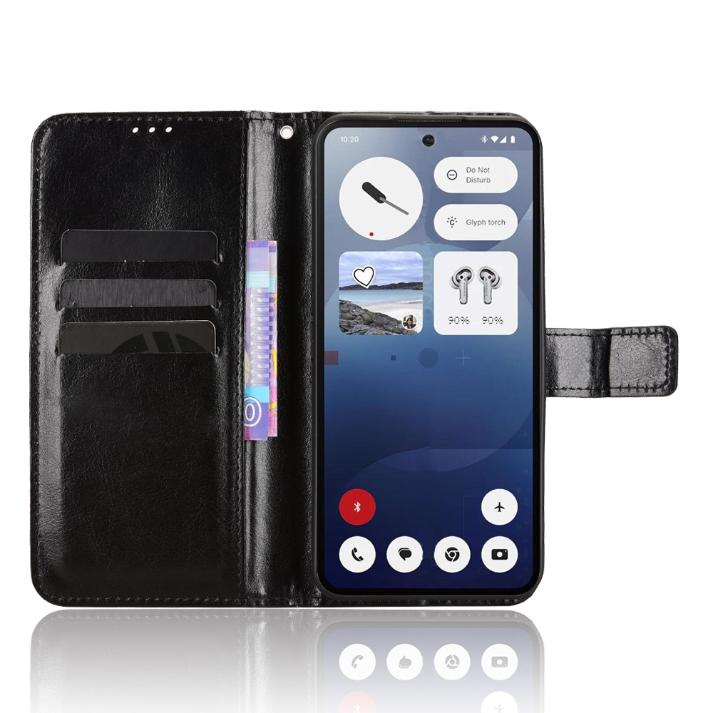 Őrült könyvtáska Nothing Phone (3) 5G telefonhoz - fekete