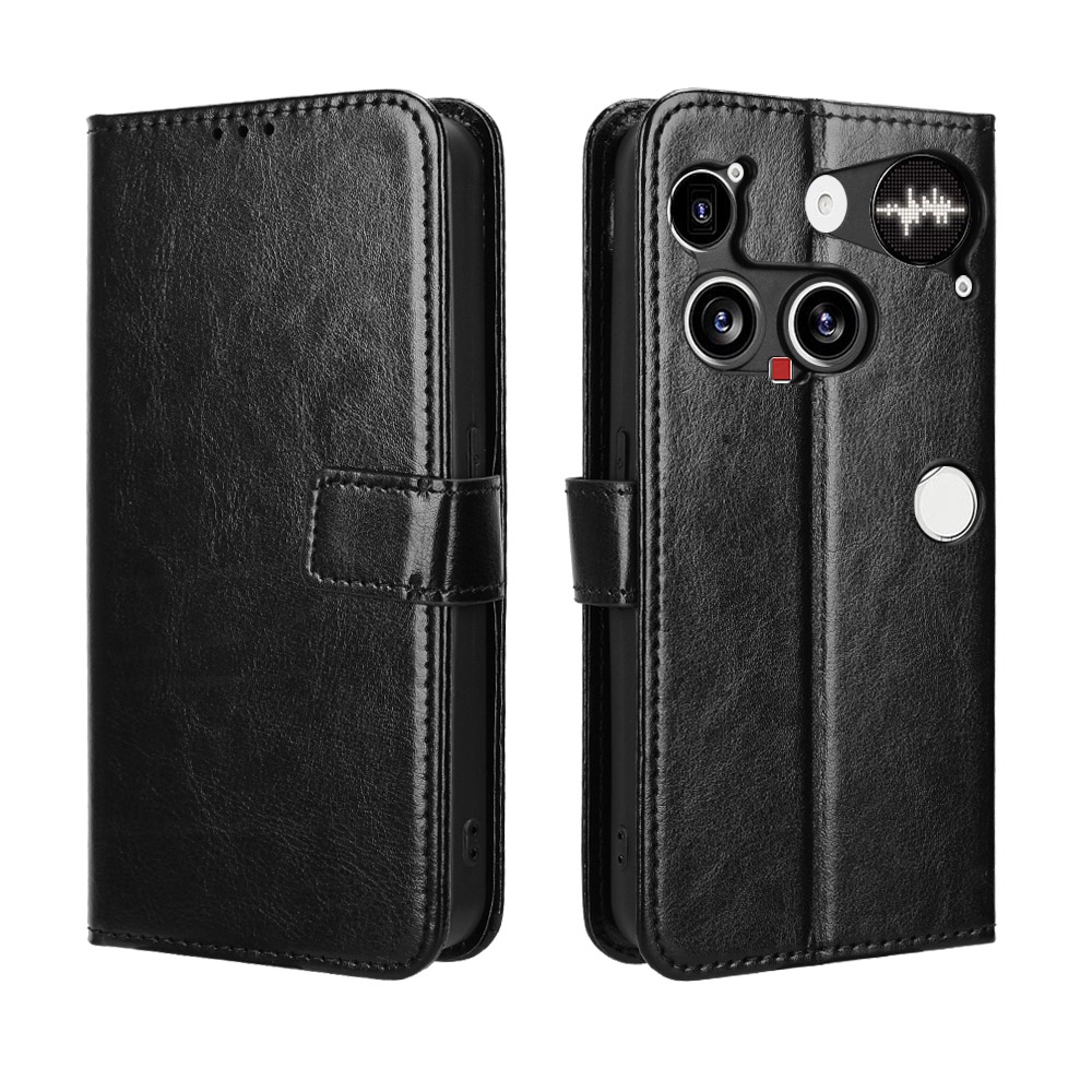 Őrült könyvtáska Nothing Phone (3) 5G telefonhoz - fekete