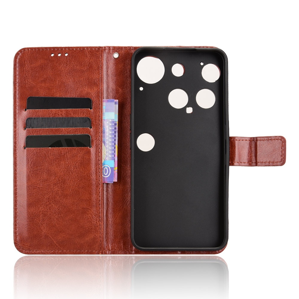 Őrült könyvtáska a Nothing Phone (3) 5G telefonhoz - barna