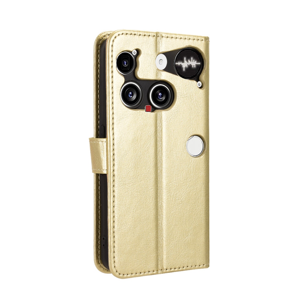 Őrült könyvtáska a Nothing Phone (3) 5G telefonhoz - arany színben