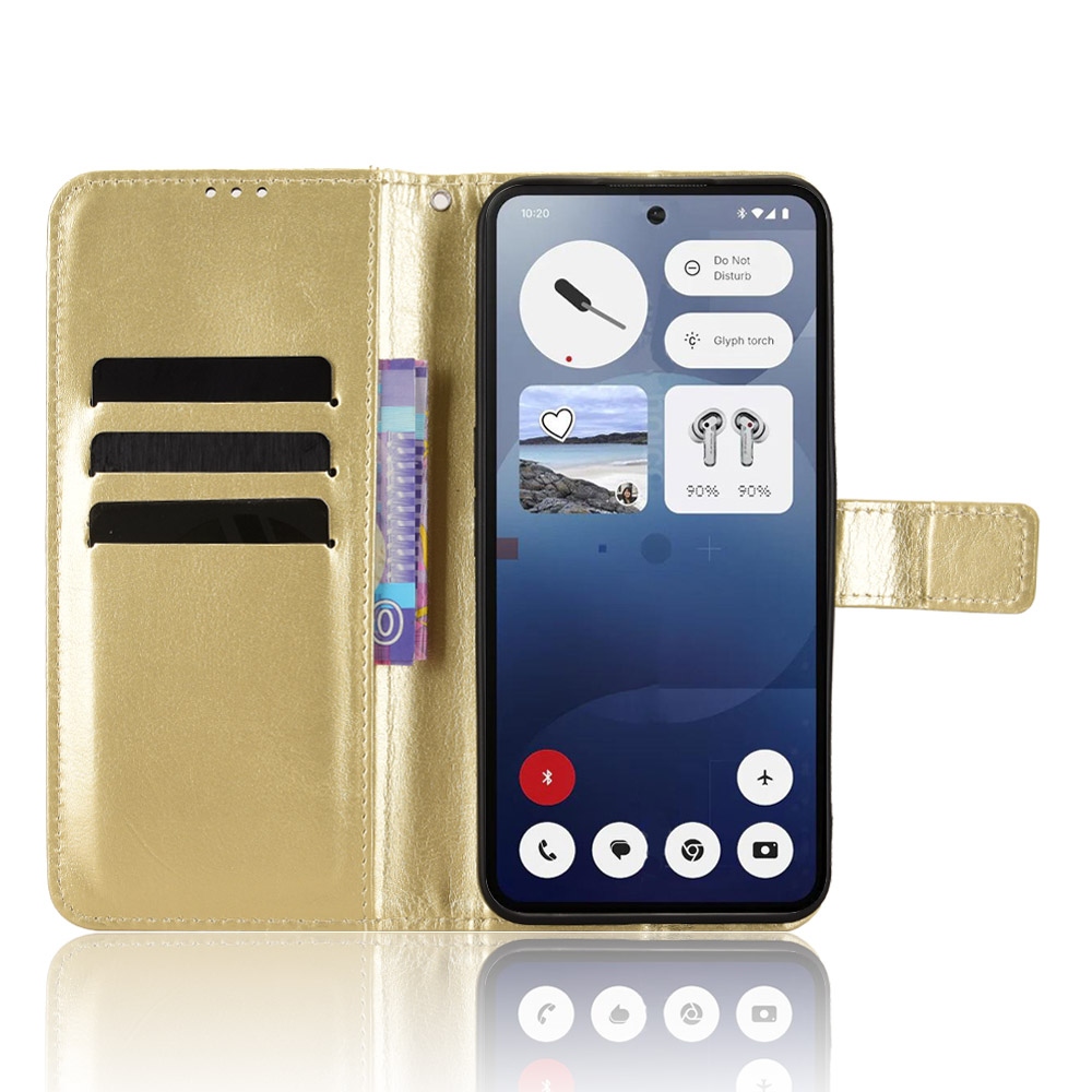 Őrült könyvtáska a Nothing Phone (3) 5G telefonhoz - arany színben