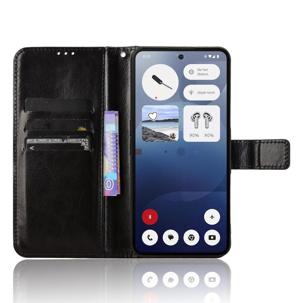 Őrült könyvtáska a Nothing Phone-hoz (3a) - fekete
