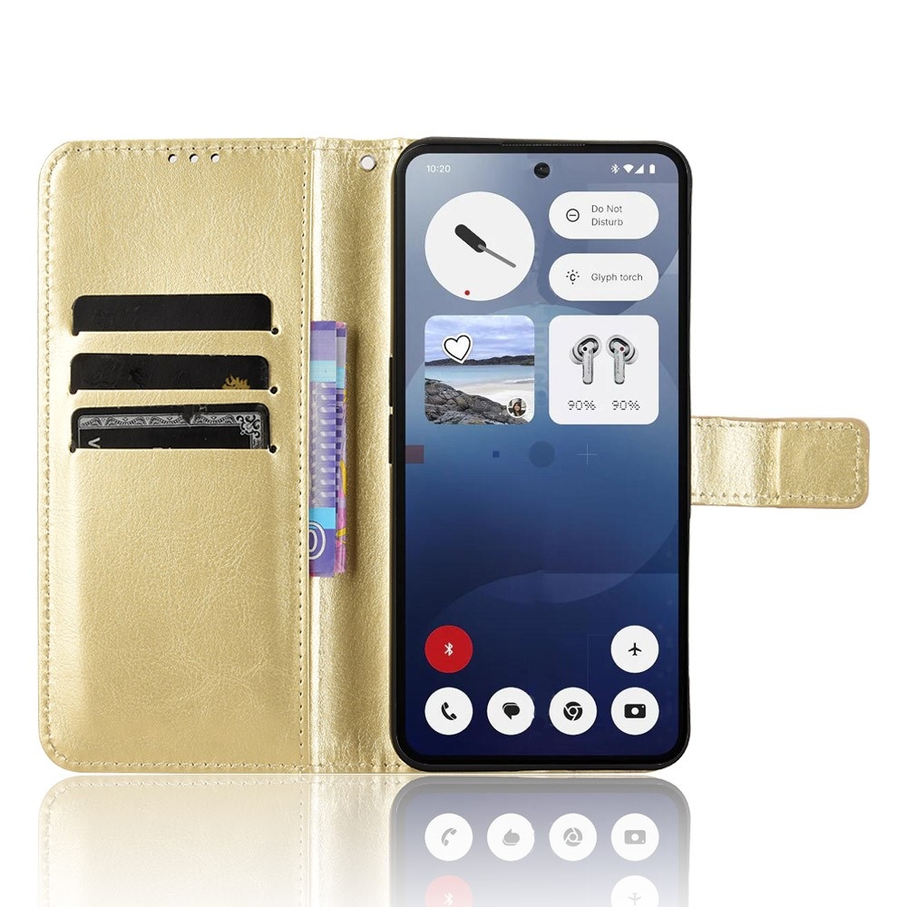 Őrült könyvtáska a Nothing Phone-hoz (3a) - arany színű