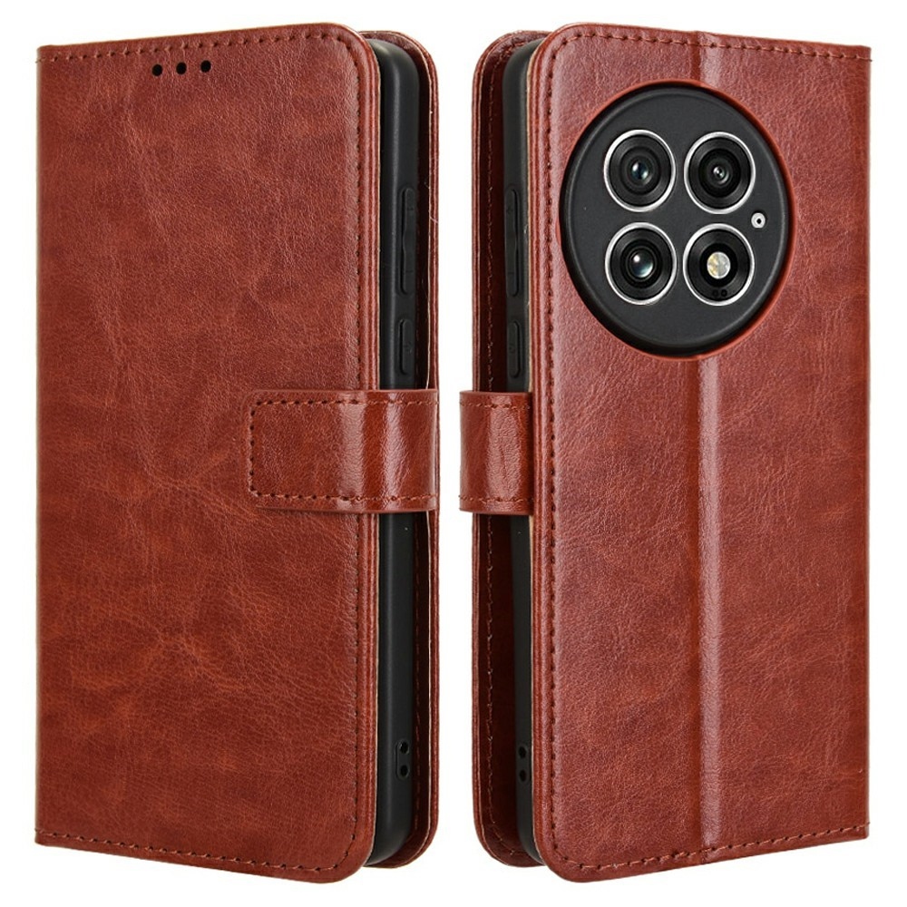 Őrült könyv tok OnePlus 13-hoz - barna