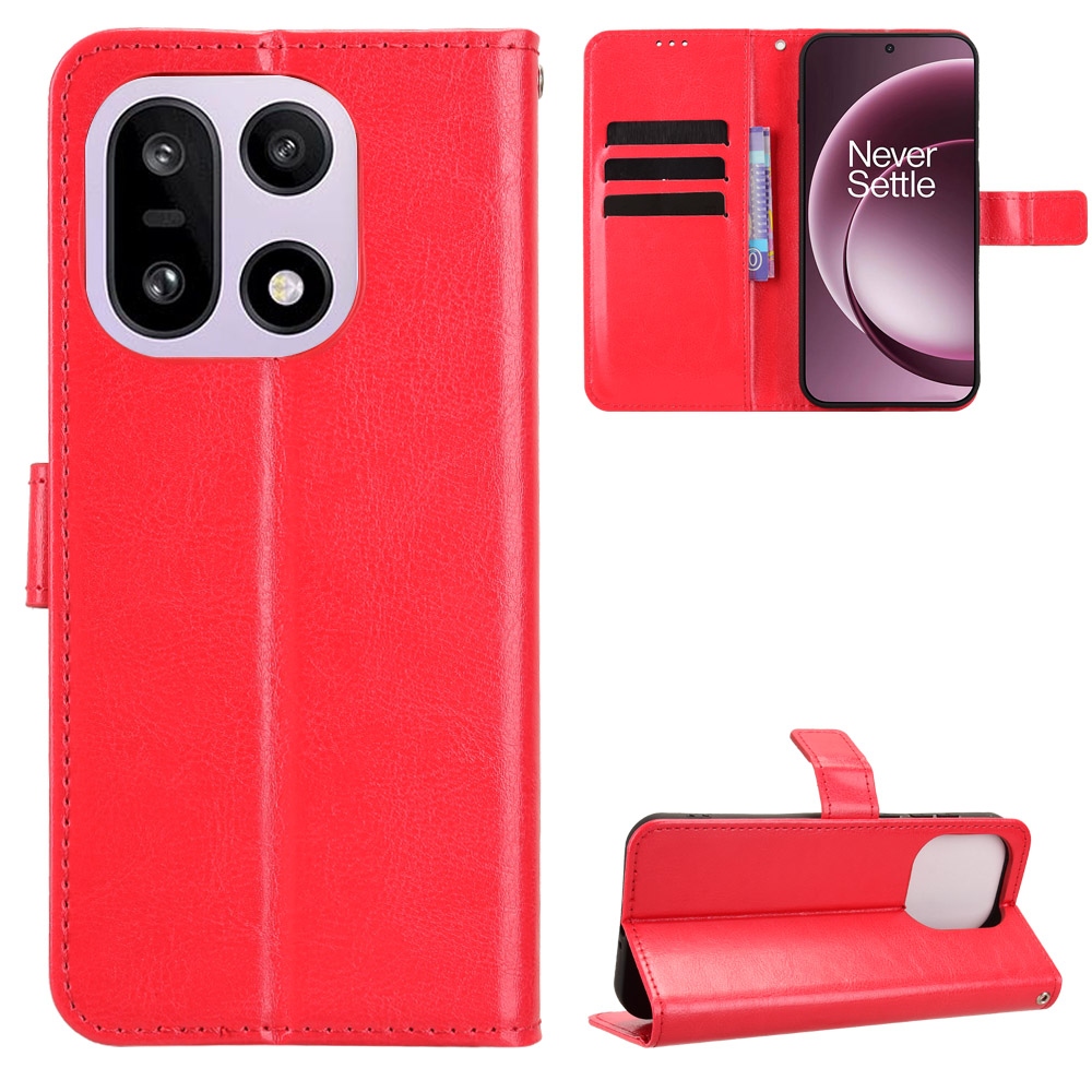 Őrült könyv tok a OnePlus 15 5G-hez - piros