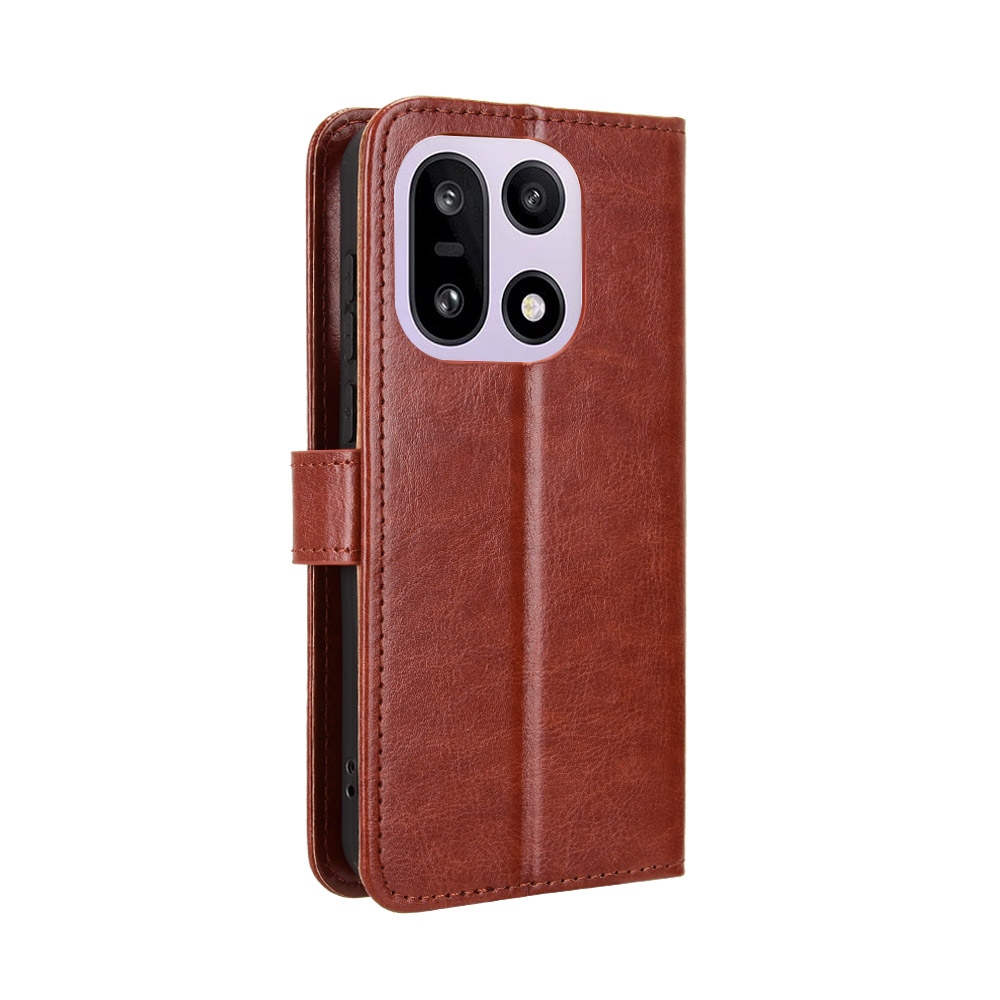 Őrült könyv tok a OnePlus 15 5G-hez - barna színű