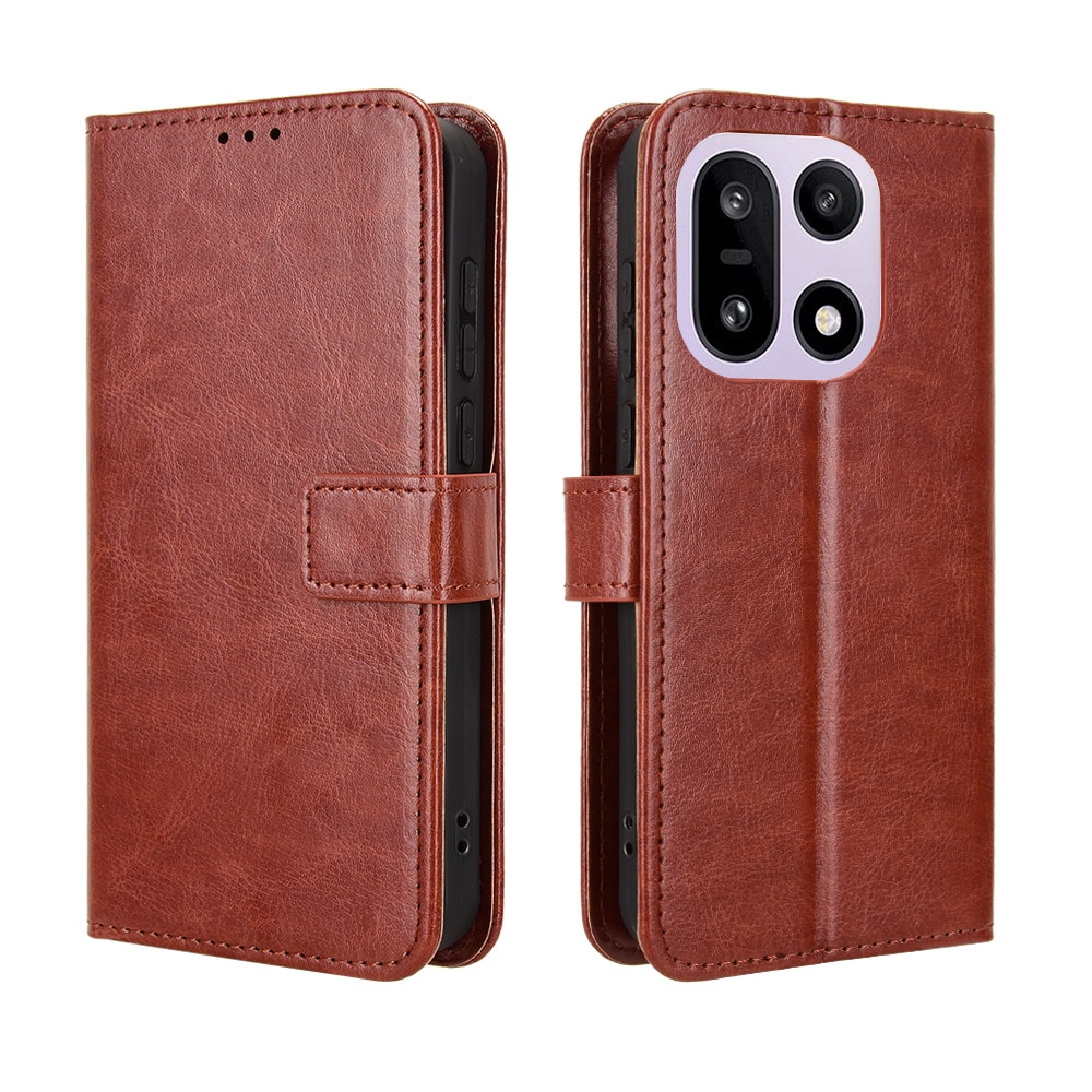 Őrült könyv tok a OnePlus 15 5G-hez - barna színű