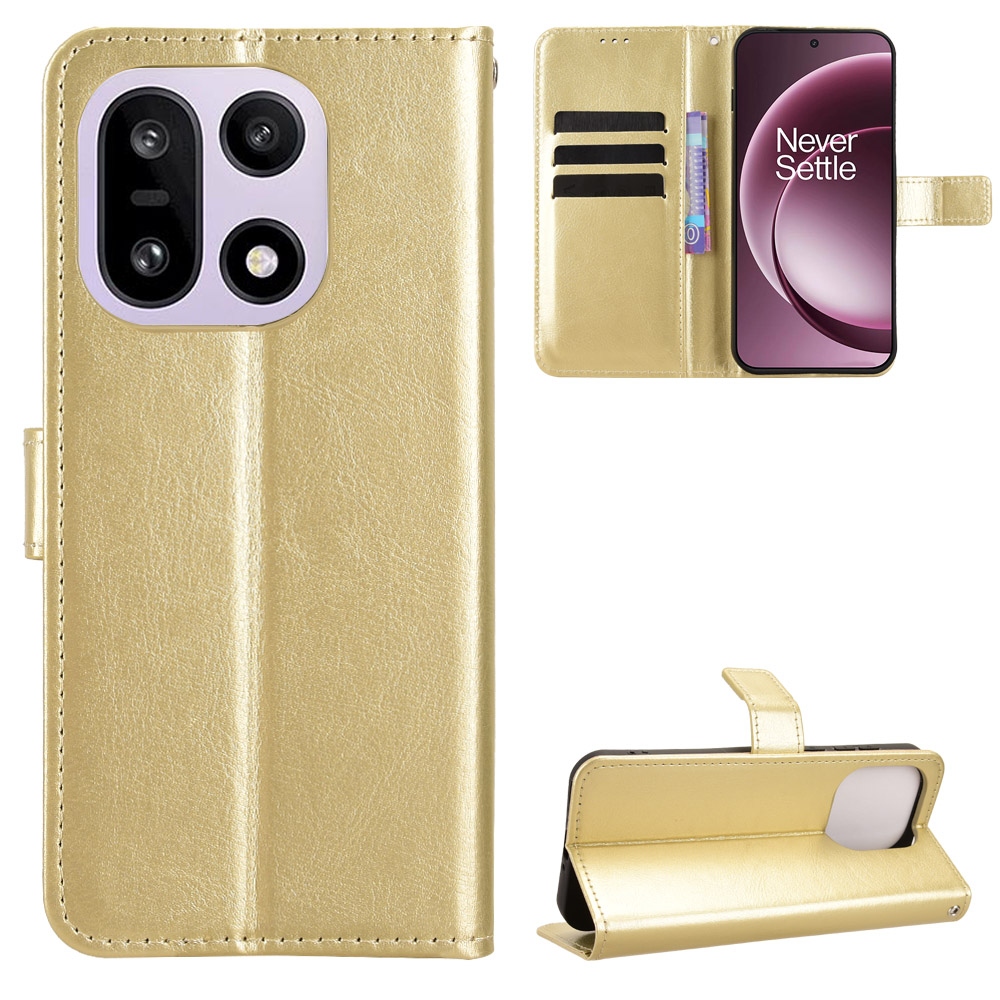 Őrült könyv tok a OnePlus 15 5G-hez - arany színű