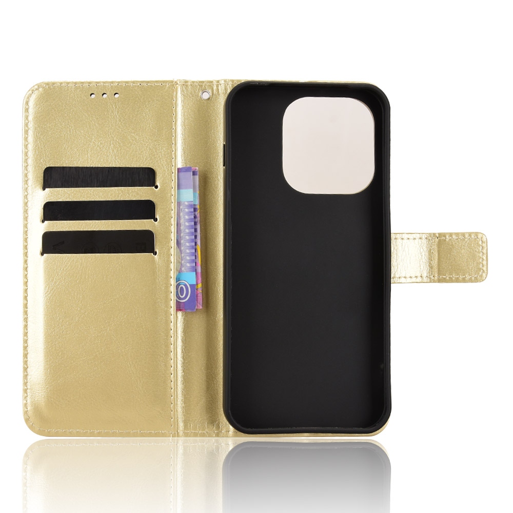 Őrült könyv tok a OnePlus 15 5G-hez - arany színű