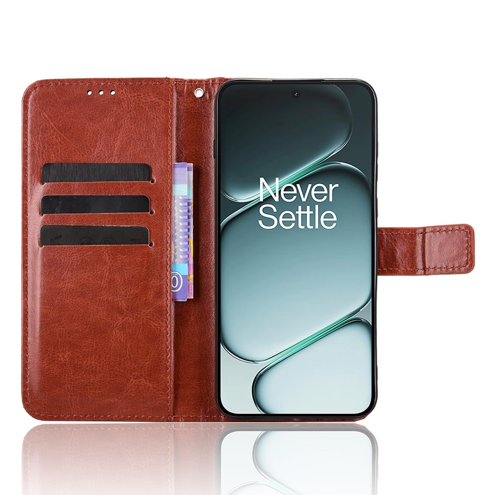 Őrült könyv tok a OnePlus 15R 5G-hez - barna színű