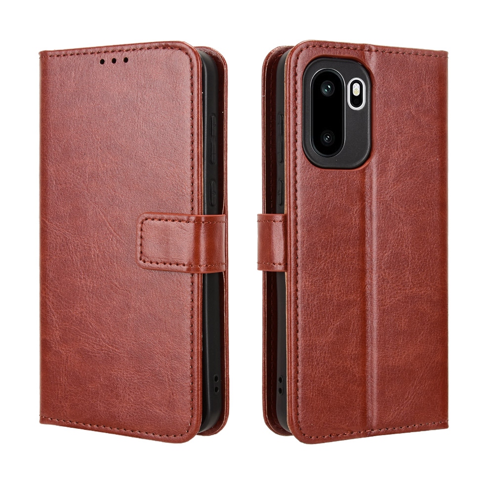 Őrült könyv tok a OnePlus 15R 5G-hez - barna színű