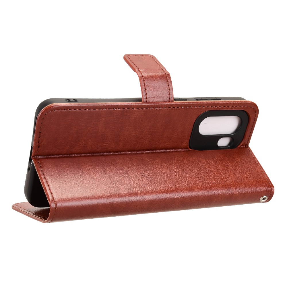 Őrült könyv tok a OnePlus 15R 5G-hez - barna színű