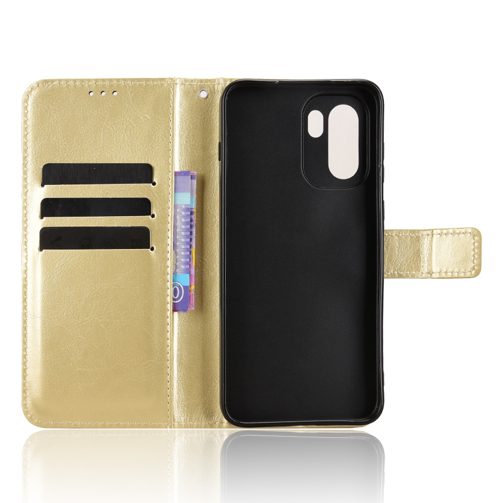 Őrült könyv tok a OnePlus 15R 5G-hez - arany színű