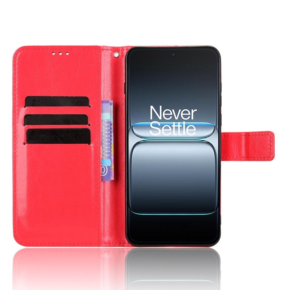 Őrült könyv tok a OnePlus Nord 5 5G-hez - piros