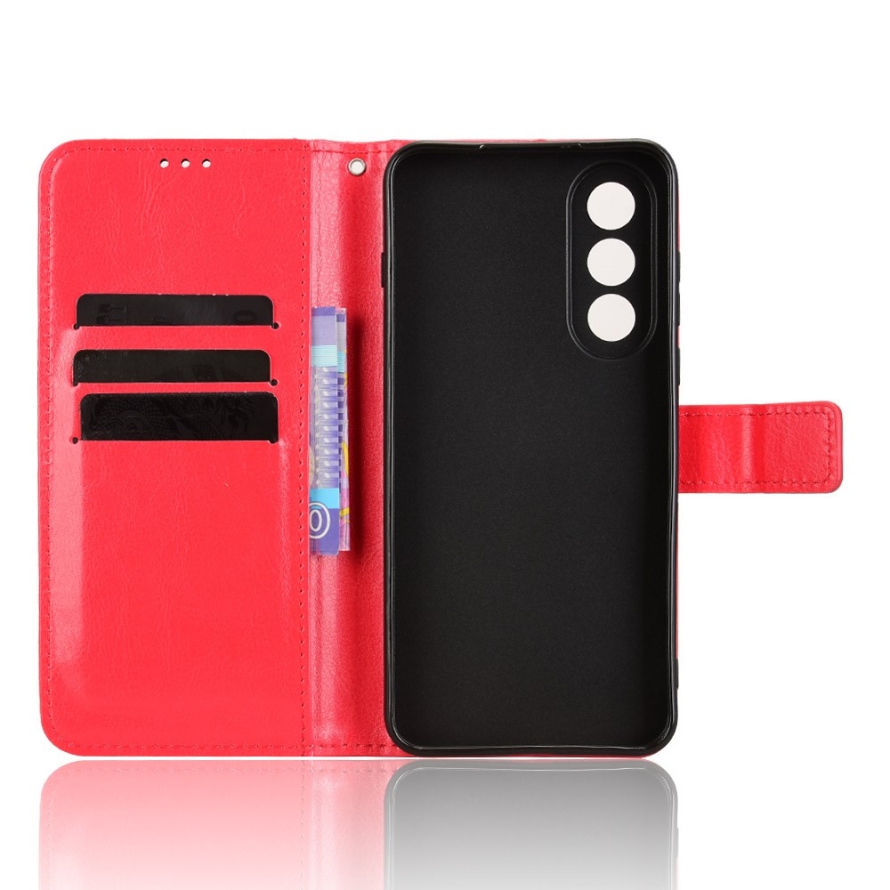 Őrült könyv tok a OnePlus Nord 5 5G-hez - piros