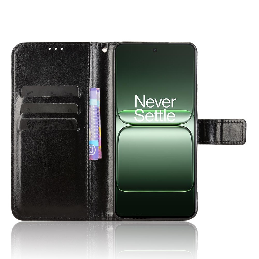 Őrült könyv tok a OnePlus Nord CE5 5G számára - fekete