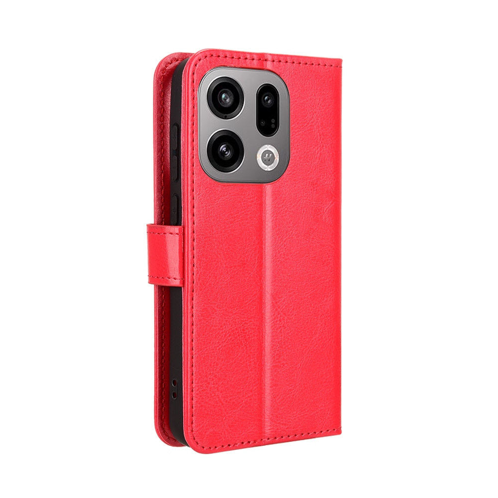 Őrült könyv tok az Oppo Find X9 5G-hez - piros