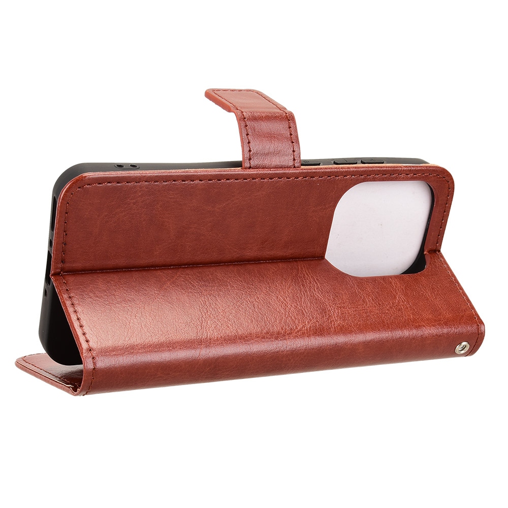 Őrült könyv tok az Oppo Find X9 5G-hez - barna