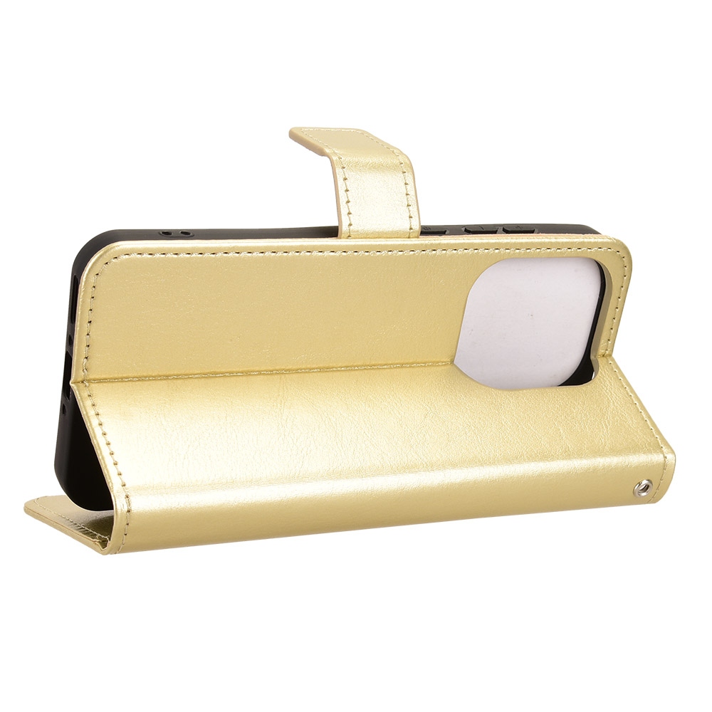 Őrült könyv tok az Oppo Find X9 5G-hez - arany színben