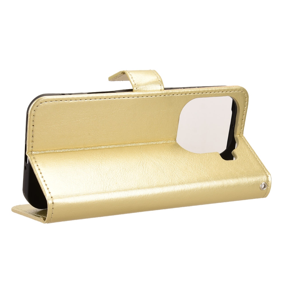 Őrült könyv tok az Oppo Find X9 Pro 5G-hez - arany színben