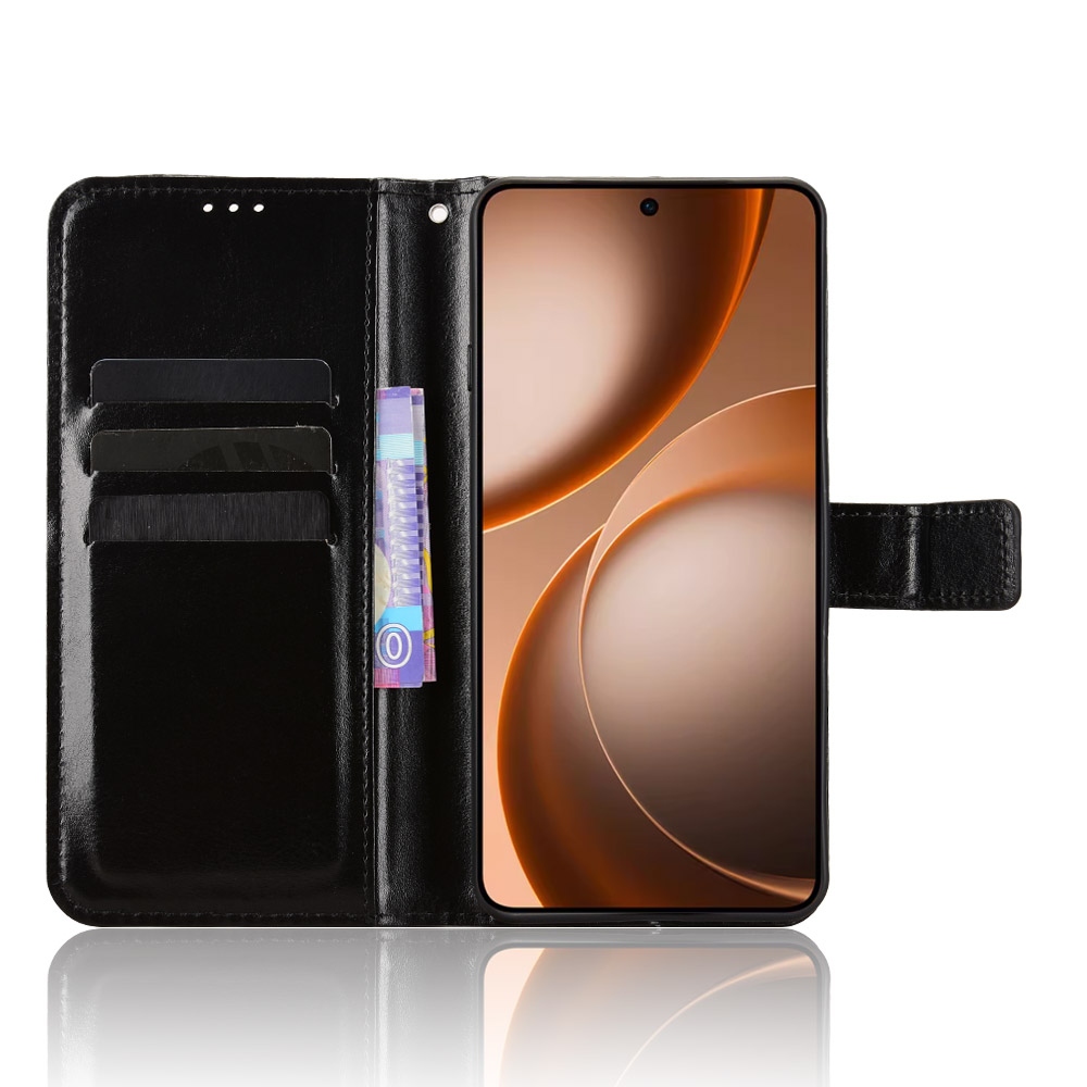 Őrült könyv tok az Oppo Find X9 Ultra 5G számára - fekete