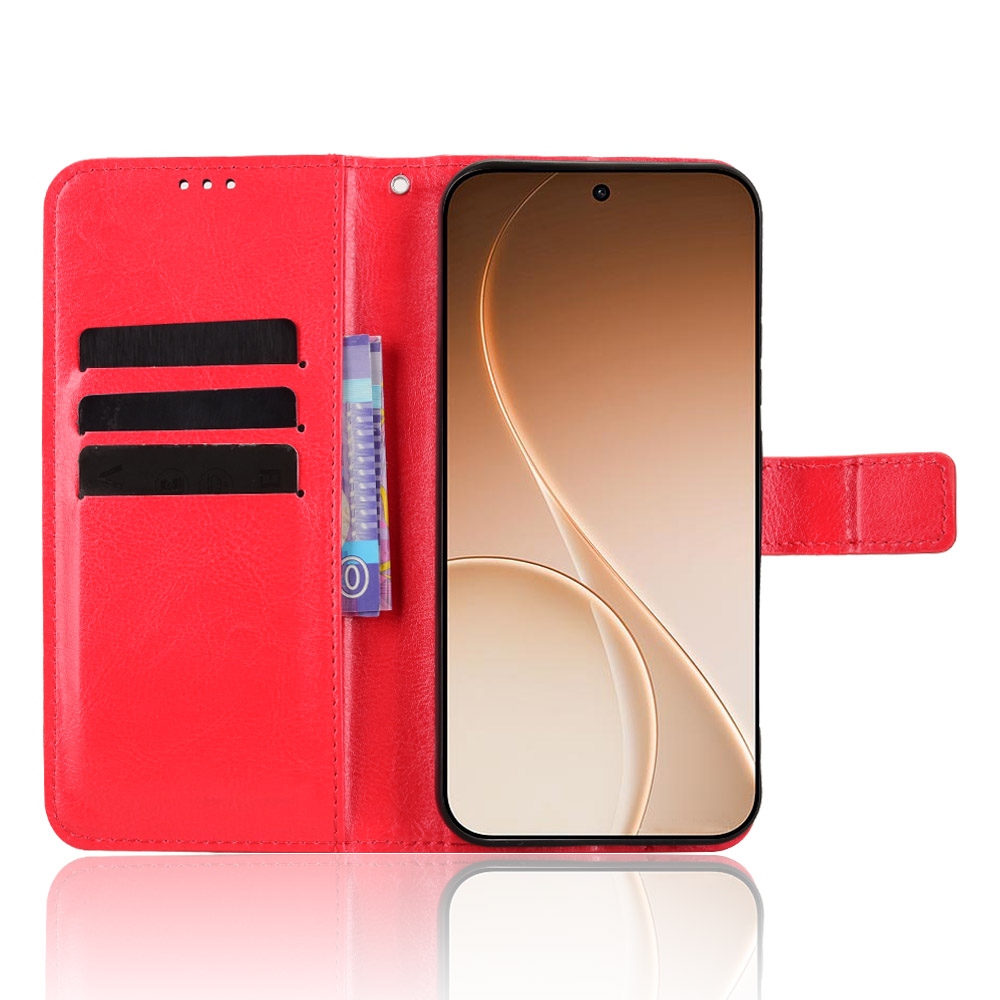 Őrült könyv tok Oppo Reno 15 FS 5G - piros