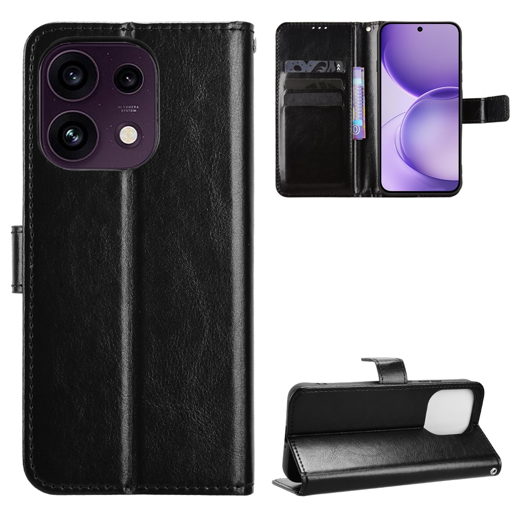 Crazy könyvformájú tok az Oppo Reno 16 FS 5G-hez – fekete